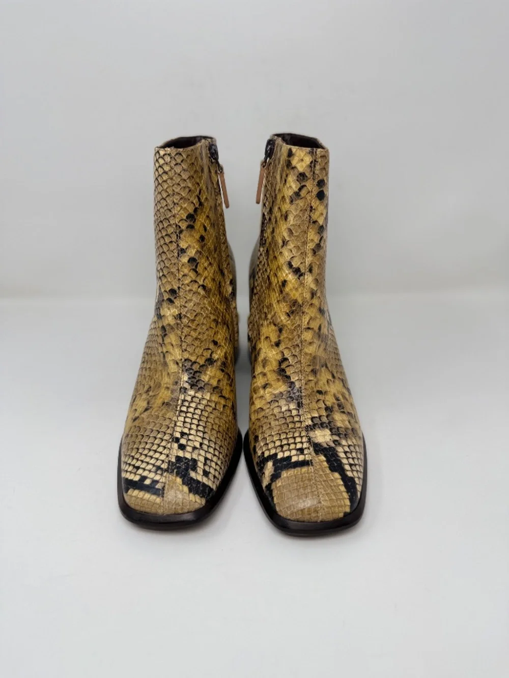 New Tory Burch Leather Ankle Boot Snake Embossed Sz 9.5